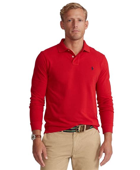 polo tees macy's|polo long sleeves outfit.